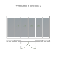 Dura-Care 7500 trackless 6-panel drawing thumbnail.