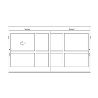 Storefront cart door