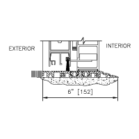 A drawing of a dura glide door.