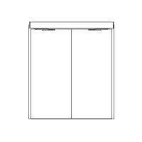 Two Panel Swing Door with Operator