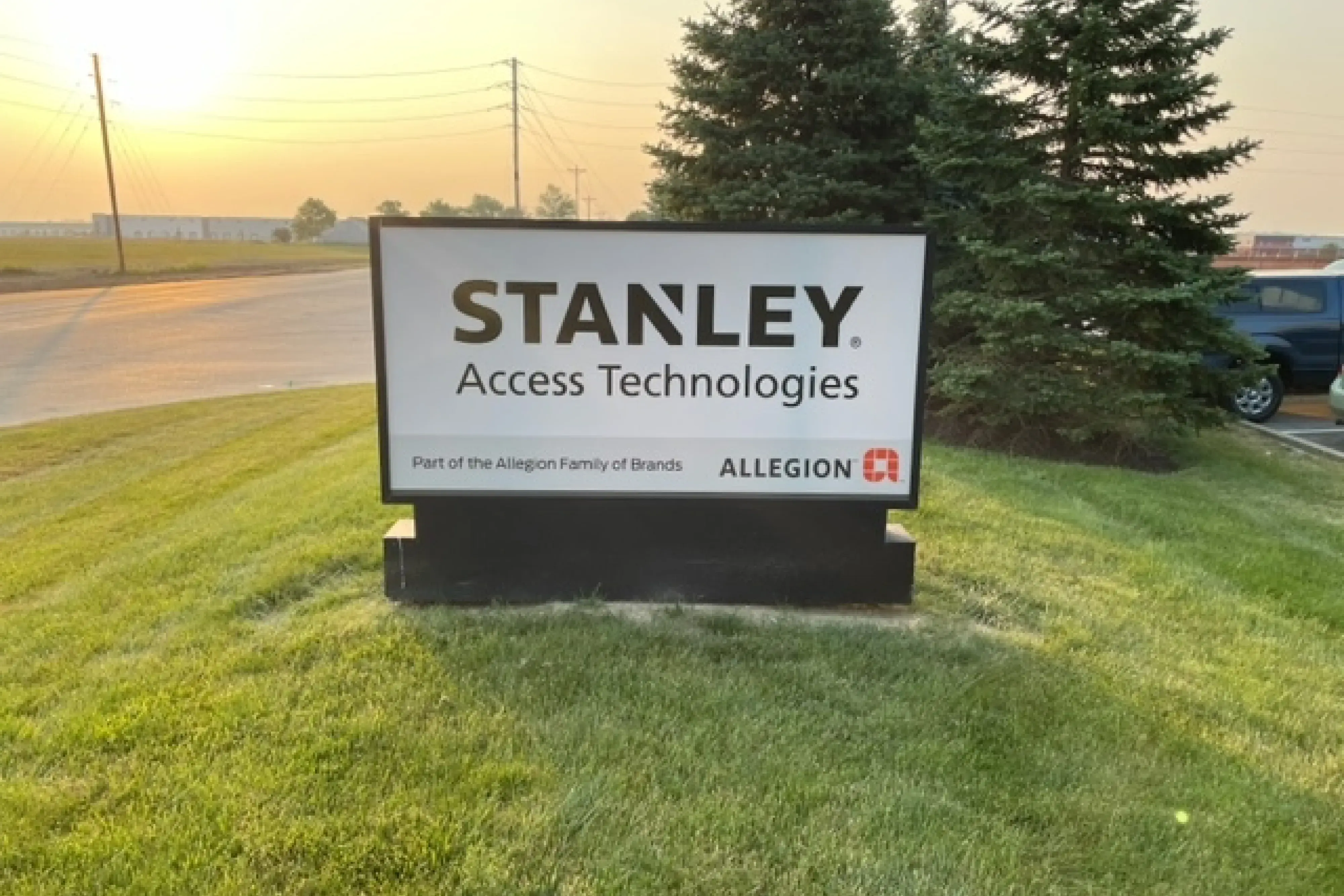stanley access technologies office sign