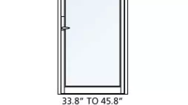 A diagram of a set of doors.