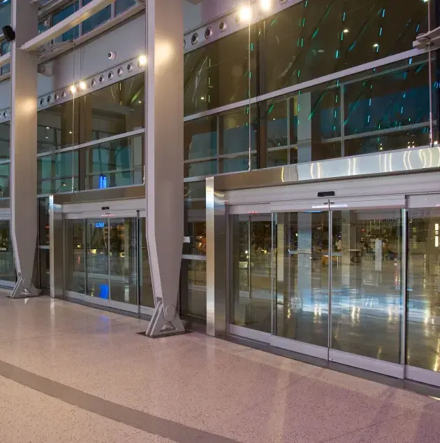 Dura Glide doors installed in an airport.