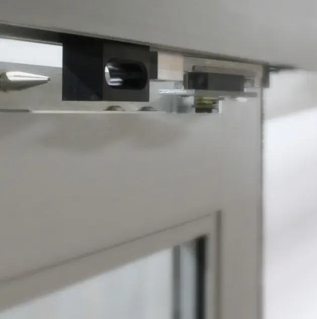 A closeup of a door.