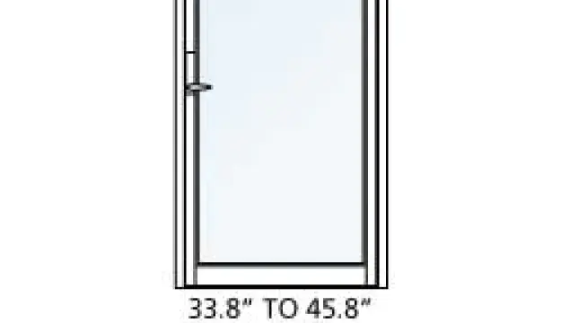 A diagram of a set of doors.