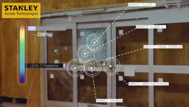 Dura-Storm™ hurricane-rated automatic sliding door